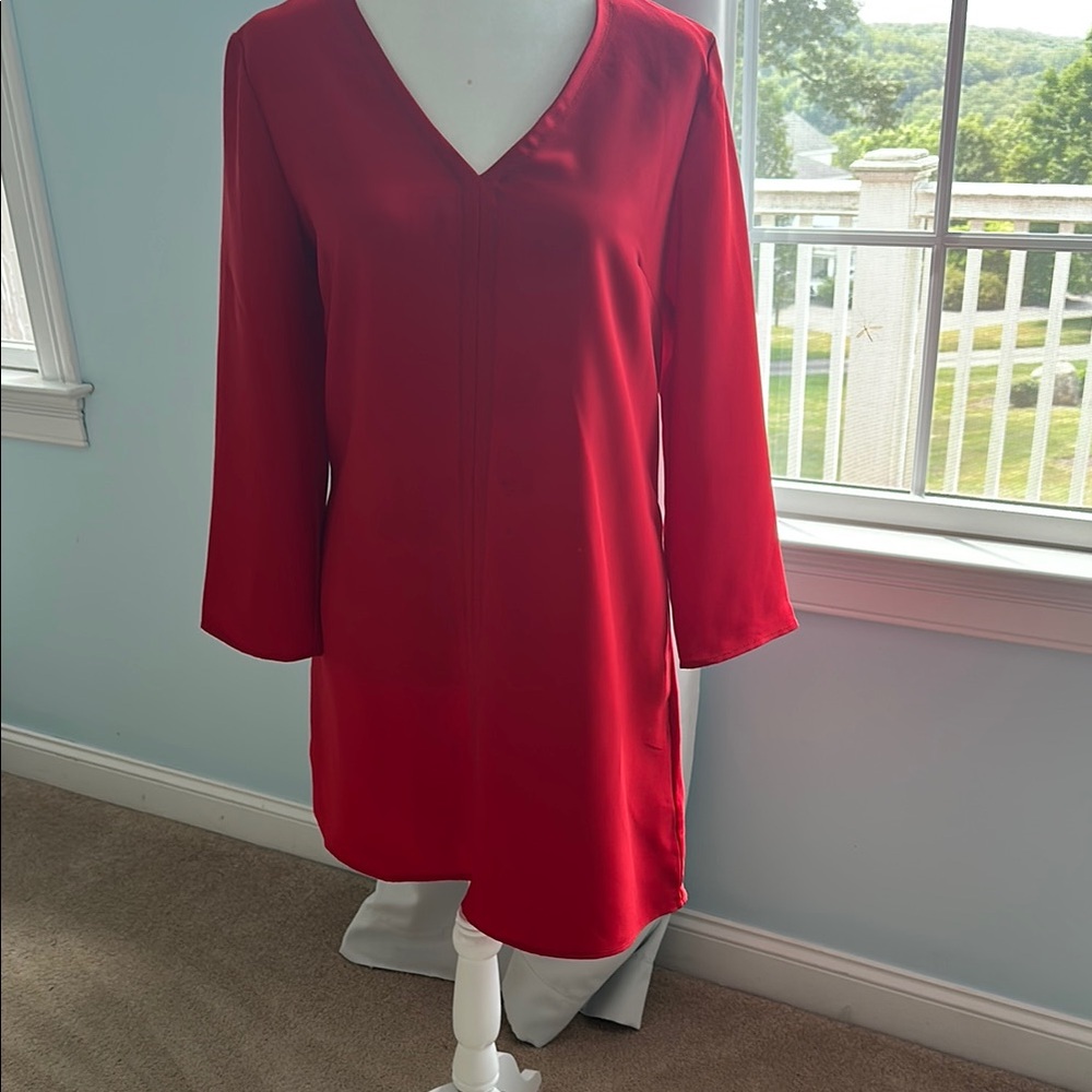 GAP Red V-Neck Dress